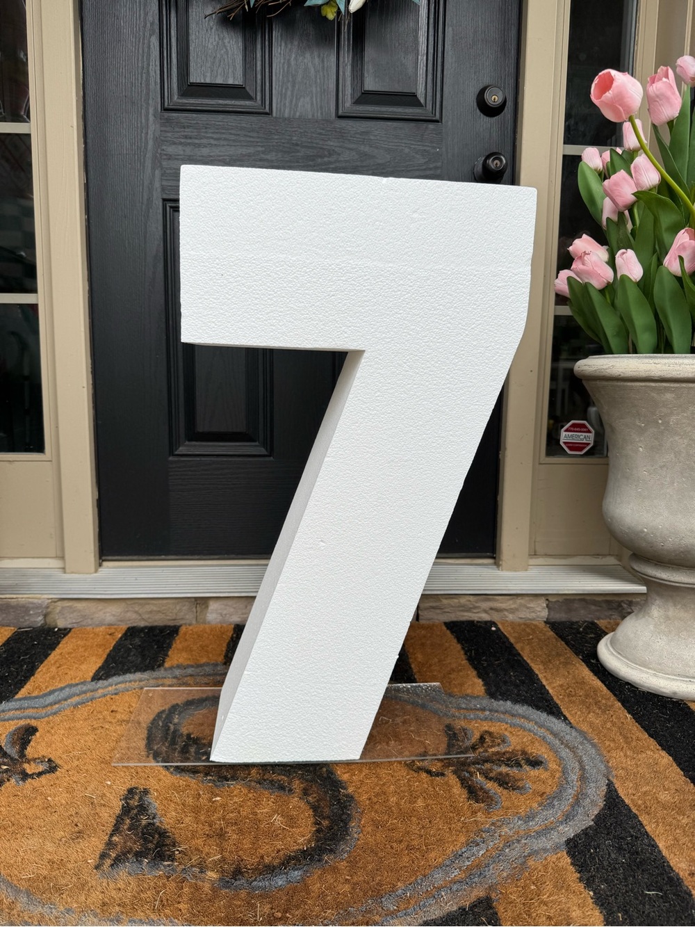 Large Decorative Foam Number 7 | 30” Tall Event Props - Picture 3 of 12